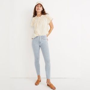 Madewell 10” High-Rise Skinny Crop Jeans in Piper Stripe Size 29